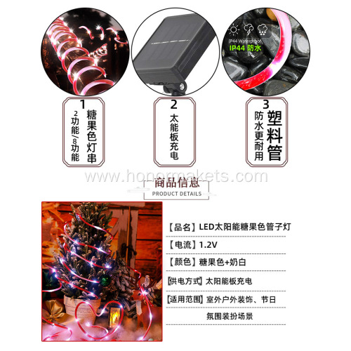 Christmas Solar Candy Rope Lights